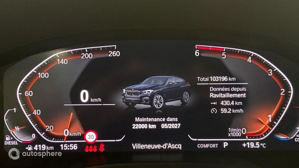 X4 xDrive20d 190ch M Sport 10cv 2021 occasion 59650 Villeneuve-d'Ascq