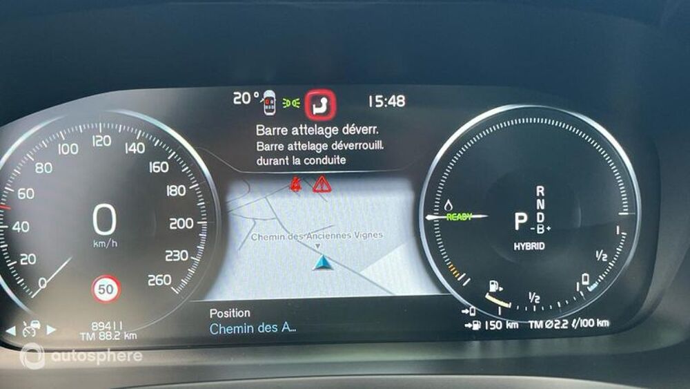 V60 T6 AWD 253 + 87ch Inscription Luxe Geartronic 2021 occasion 69410 Champagne-au-Mont-d'Or