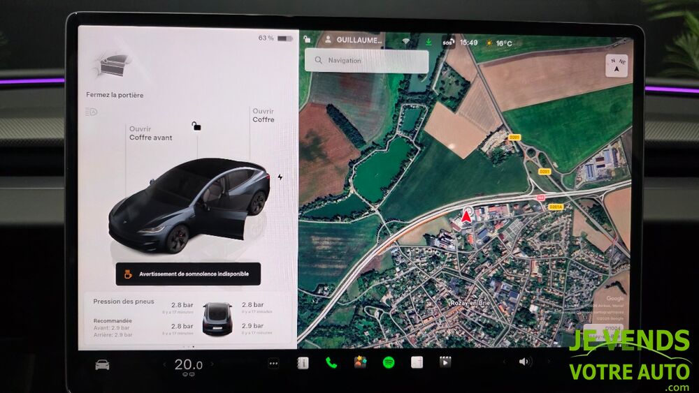Model 3 Phase 2 Performance AWD 460 cv TVA AUTOPILOT 2025 occasion 77540 Rozay-en-Brie