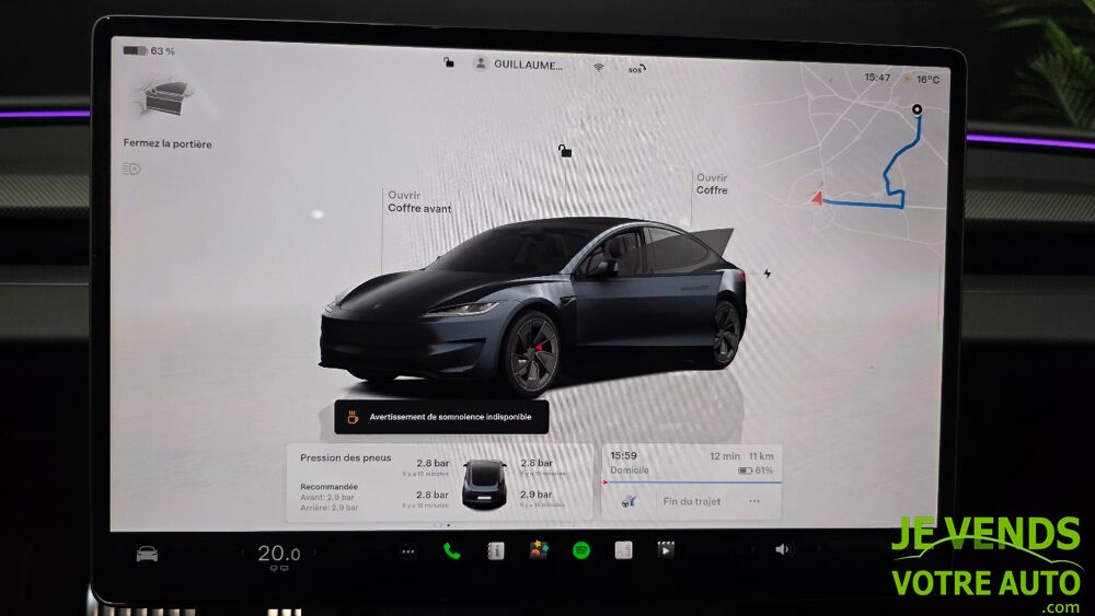 Model 3 Phase 2 Performance AWD 460 cv TVA AUTOPILOT 2025 occasion 77540 Rozay-en-Brie