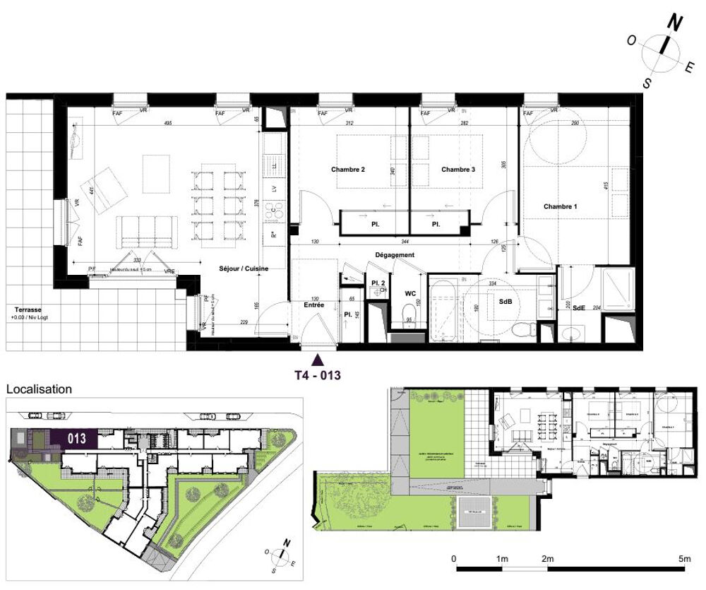 Vente Appartement Chateaubourg - Appartement T4 neuf avec jardin et parking Chateaubourg