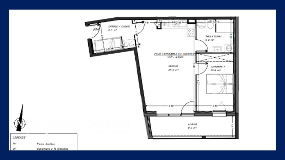 Vente Appartement Appartement Stella Plage T2 de 45,50 m² avec Cabine Stella