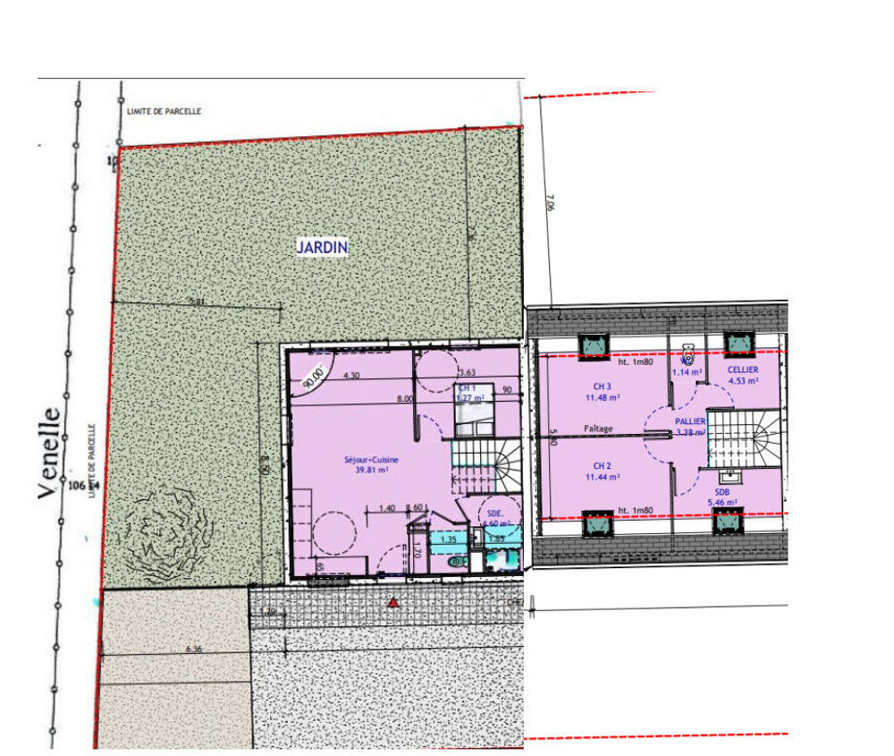 Vente Maison MAISON INDIVIVIDUELLE  T4 AVEC JARDIN Fay aux loges