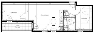 Appartement à vendre 3 pièces 60 m²