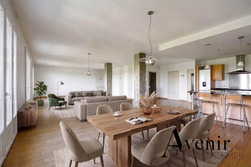 Appartement T5 158m2 - 3 chambres - Balcon - Vue Rhône à Lyon 4ème