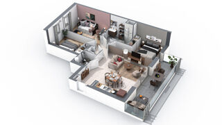  Appartement � vendre 4 pi�ces 69 m�