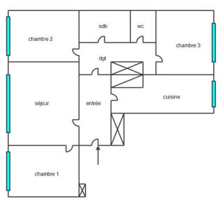 Appartement � vendre 4 pi�ces 77 m�