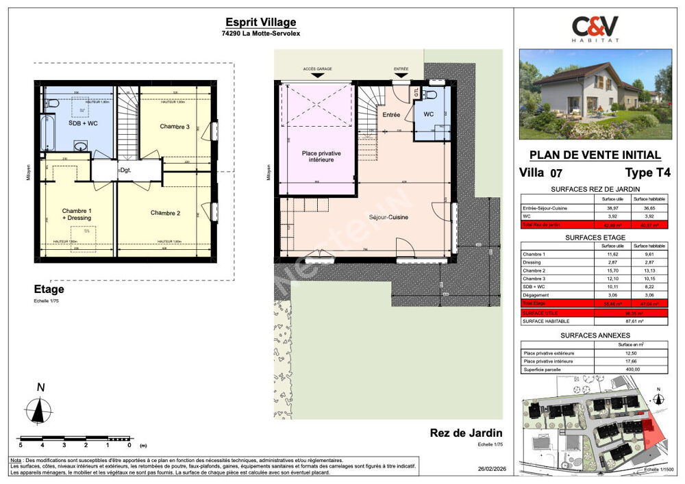 Vente Appartement Programme Neuf  Esprit Village La motte servolex