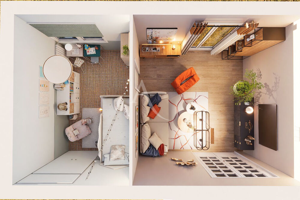 Appartement lumineux avec vue dégagée 52 m²