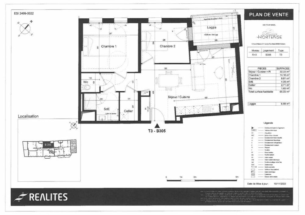 Location Appartement Appartement Challans 3 pièce(s) 65.23 m2 Challans