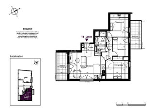  Appartement  vendre 4 pices 78 m