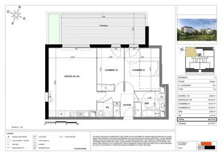  Appartement � vendre 3 pi�ces 68 m�