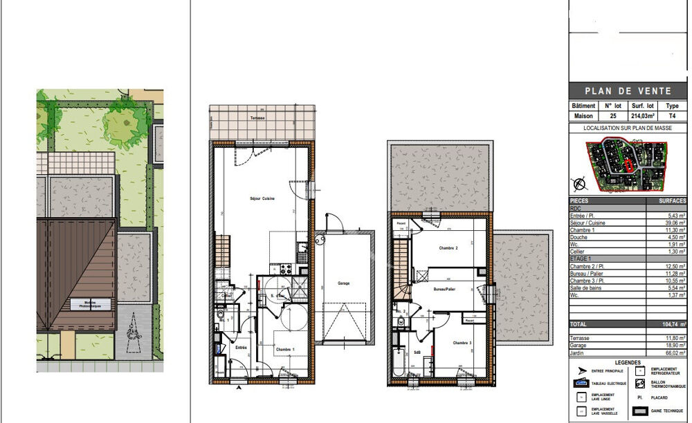 A vendre Maison de type 4 Quartier Lafayette - Eblé à ANGERS