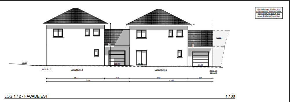 Vente Terrain Investissement idéal : terrain de 952 m² avec projet de deux maisons jumelées Balanod