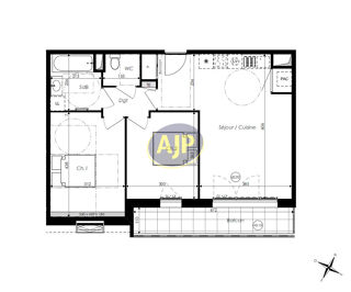  Appartement à vendre 3 pièces 61 m²