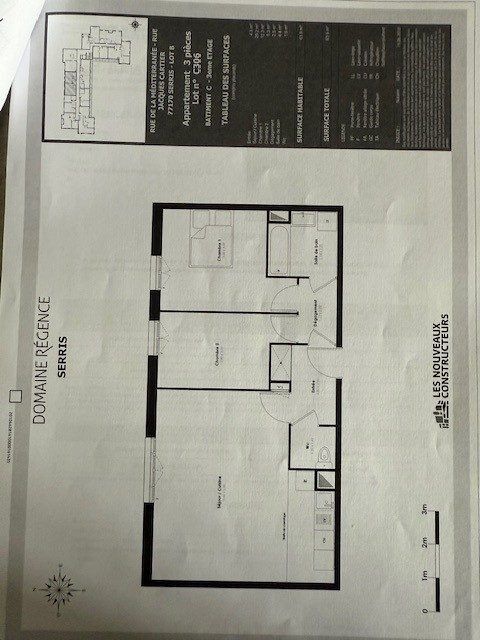  Appartement � louer 3 pi�ces 64 m�