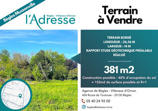  Terrain à vendre 381 m²