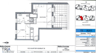  Appartement à louer 2 pièces 43 m²