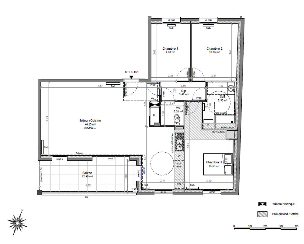 Appartement Bonnefamille 4 pièce(s) 90.12 m2