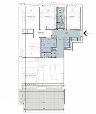  Appartement à vendre 5 pièces 114 m²