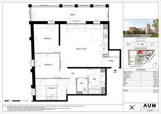  Appartement à vendre 4 pièces 88 m²