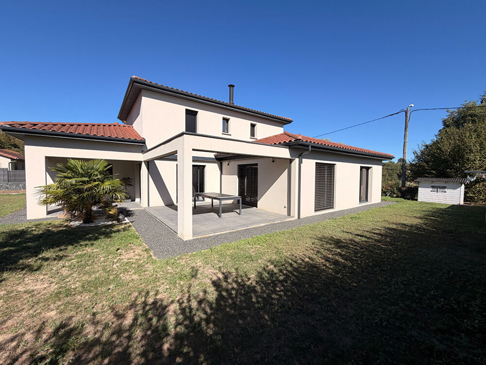 À CHÂTILLON-SUR-CHALARONNE, MAGNIFIQUE VILLA CONTEMPORAINE AVEC VUE DÉGAGÉE ET ESPACE BIEN-ÊTRE