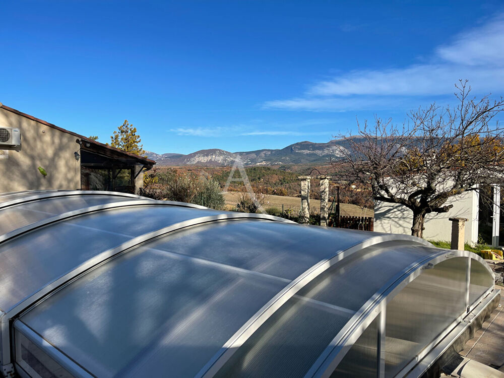 Vente Maison VILLA À PUIMOISSON TYPE 5 SUR 1687M2 DE JARDIN AVEC PISCINE VUE IMPRENABLE DEPENDANCE GARAGE Puimoisson
