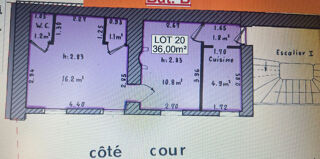  Appartement à vendre 2 pièces 35 m²