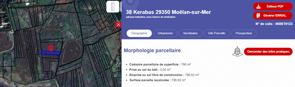 Vente Terrain TERRAINS NON CONSTRUCTIBLES - MOELAN SUR MER Moelan sur mer