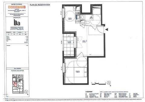  Appartement  louer 2 pices 41 m