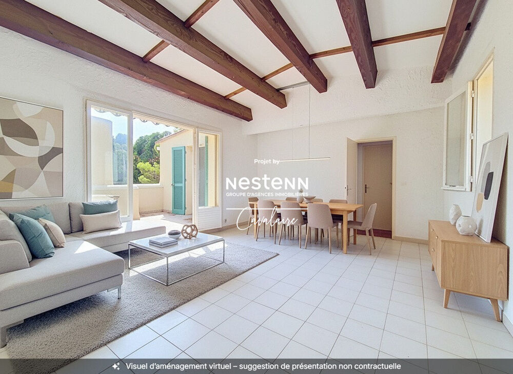 Vente Appartement Plages, commerces et port accessibles à pied pour cet appartement 3 pièces au dernier étage Cavalaire sur mer