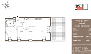  Appartement  vendre 4 pices 80 m