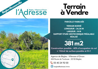  Terrain � vendre 381 m�