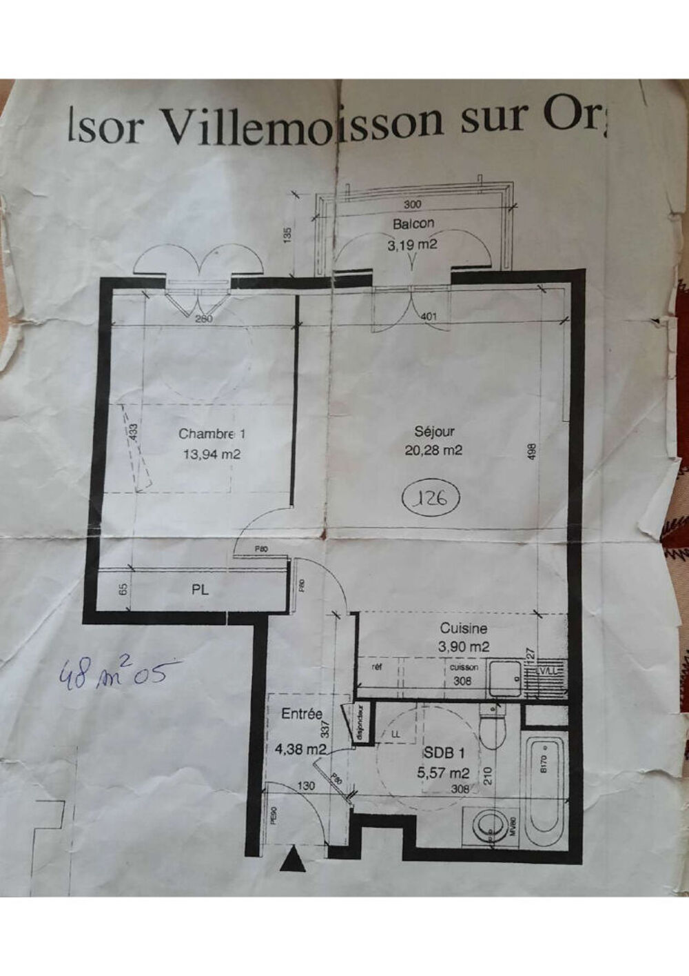 Location Appartement Appartement Villemoisson Sur Orge 2 pièce(s)  avec balcon - 48.05 m2 Villemoisson sur orge