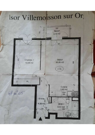  Appartement à louer 2 pièces 48 m²