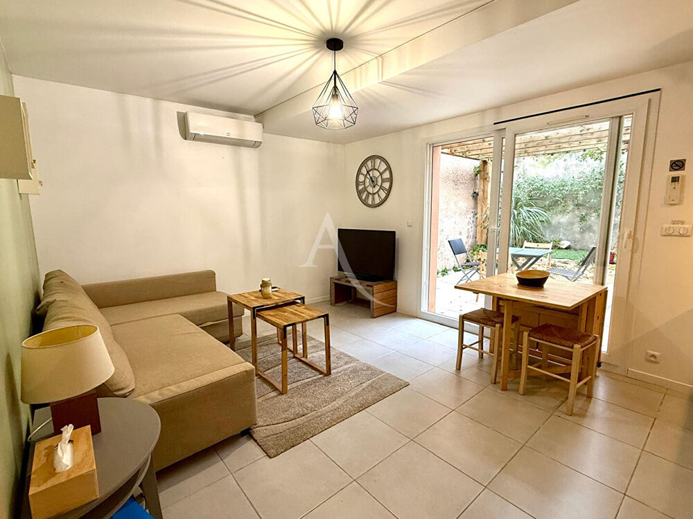 Loupian, appartement T2 meublé avec terrasse, loyer tout compris