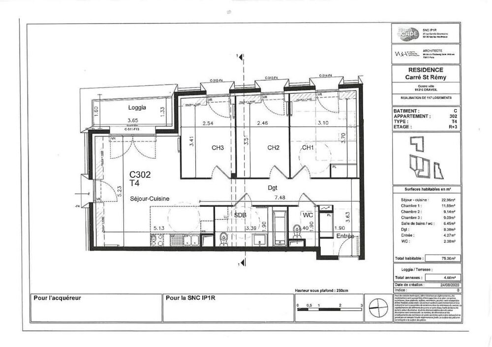 Location Appartement Appartement Draveil 4 pièce(s) 75.36 m2 Draveil