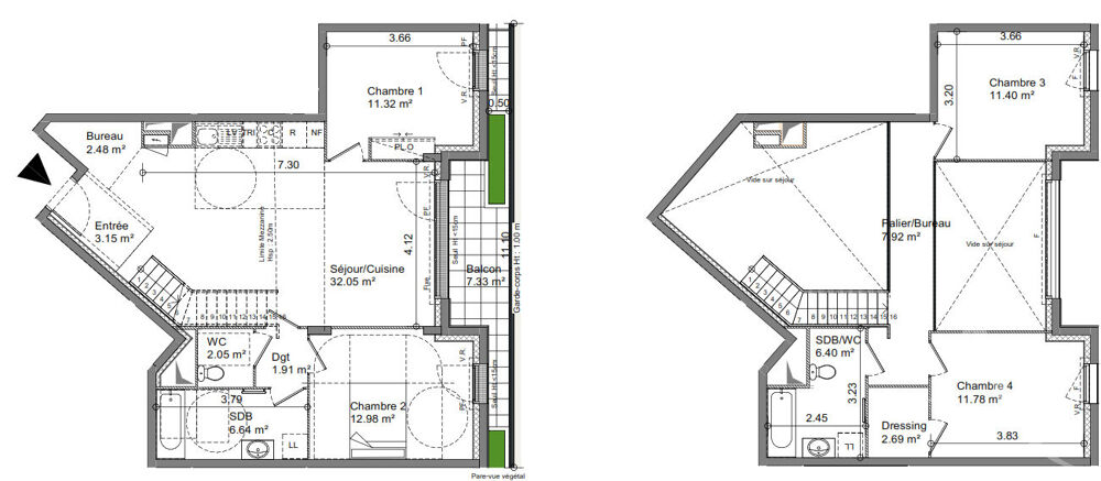 Appartement a louer bagneux - 5 pièce(s) - 121 m2 - Surfyn