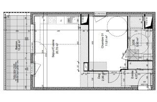  Appartement � vendre 2 pi�ces 45 m�