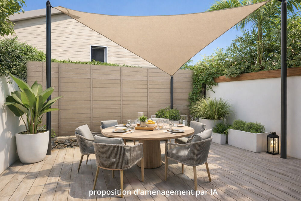 LA SALINE LES BAINS : MAISON T3 82 m² utiles - LAGON A PIEDS, JARDIN