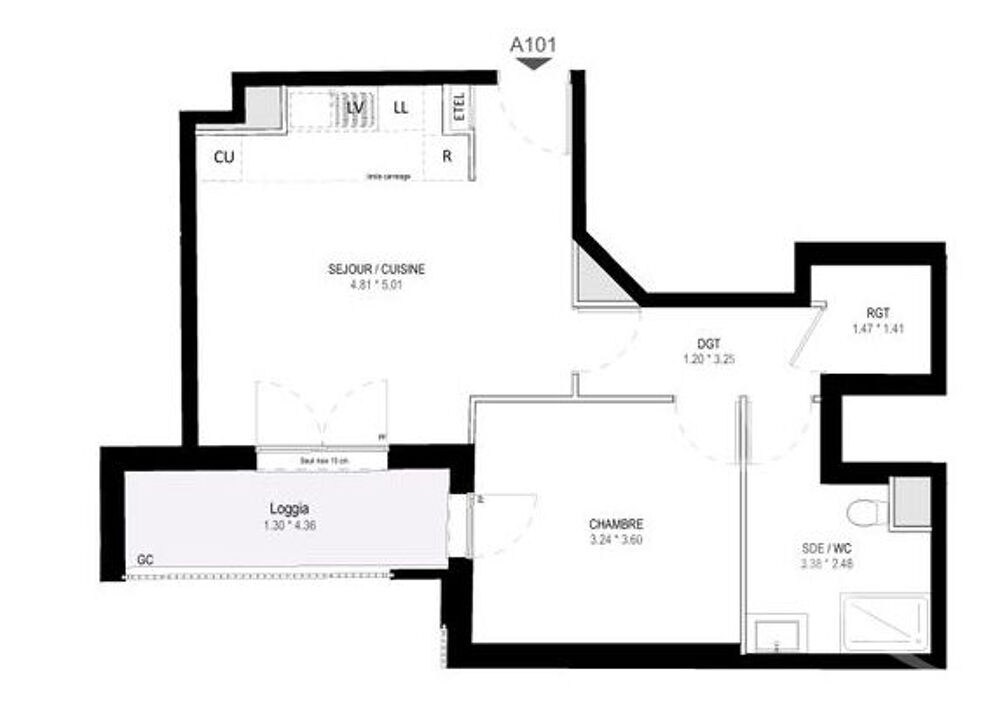 Appartement a louer garches - 2 pièce(s) - 47 m2 - Surfyn