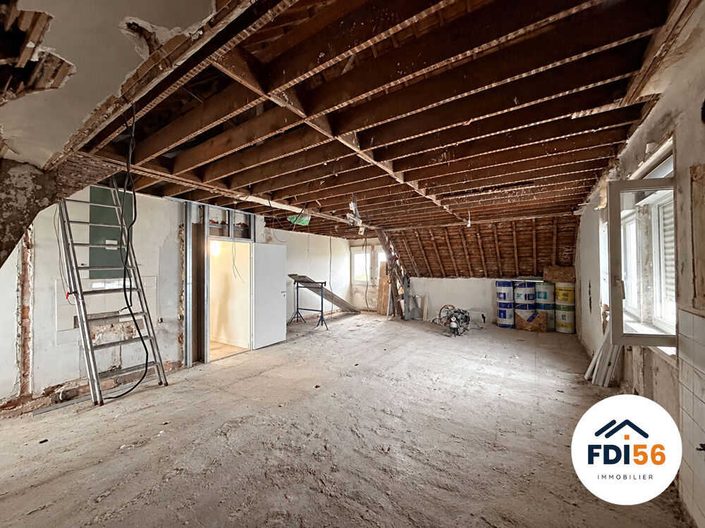LORIENT - APPARTEMENT DUPLEX - T3 DE 75 M² À CRÉER ENTIÈREMENT - 3? ET DERNIER ÉTAGE - petite copropriété - A VENDRE