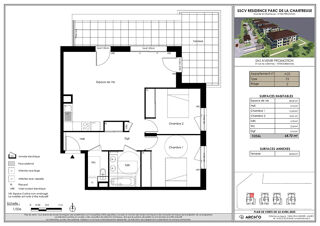  Appartement � vendre 3 pi�ces 69 m�