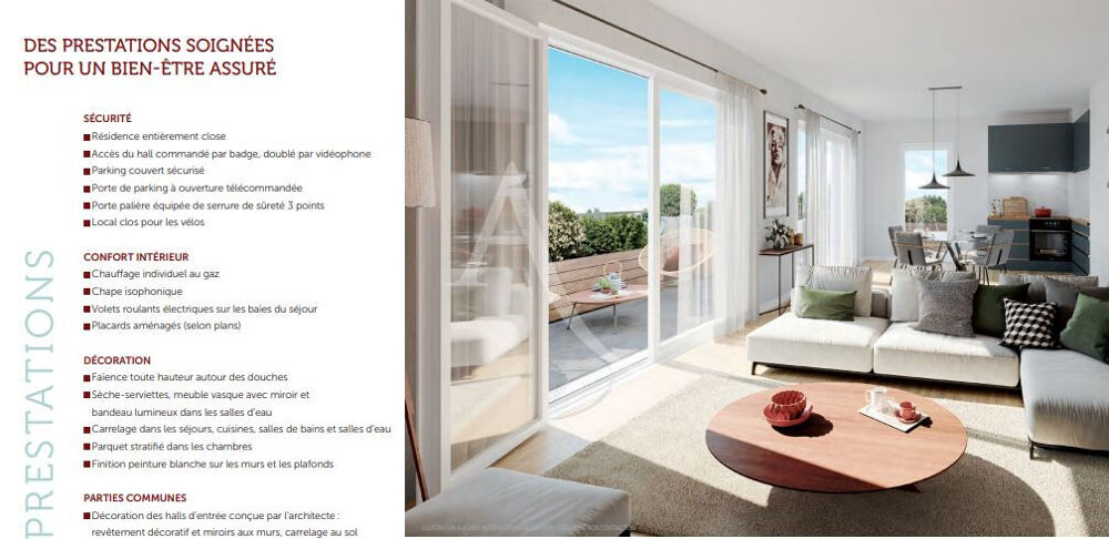 Appartement type 3 au calme avec balcon