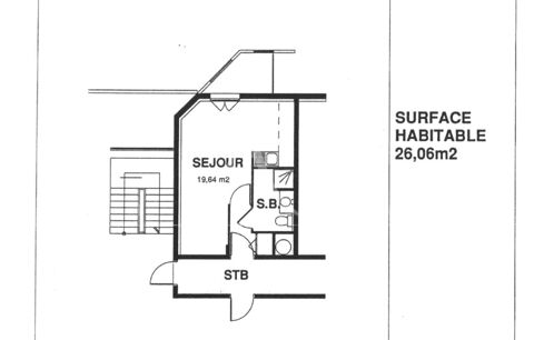  Appartement � louer 1 pi�ce 26 m�