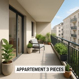  Appartement à vendre 3 pièces 58 m²