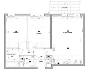  Appartement � vendre 3 pi�ces 60 m�