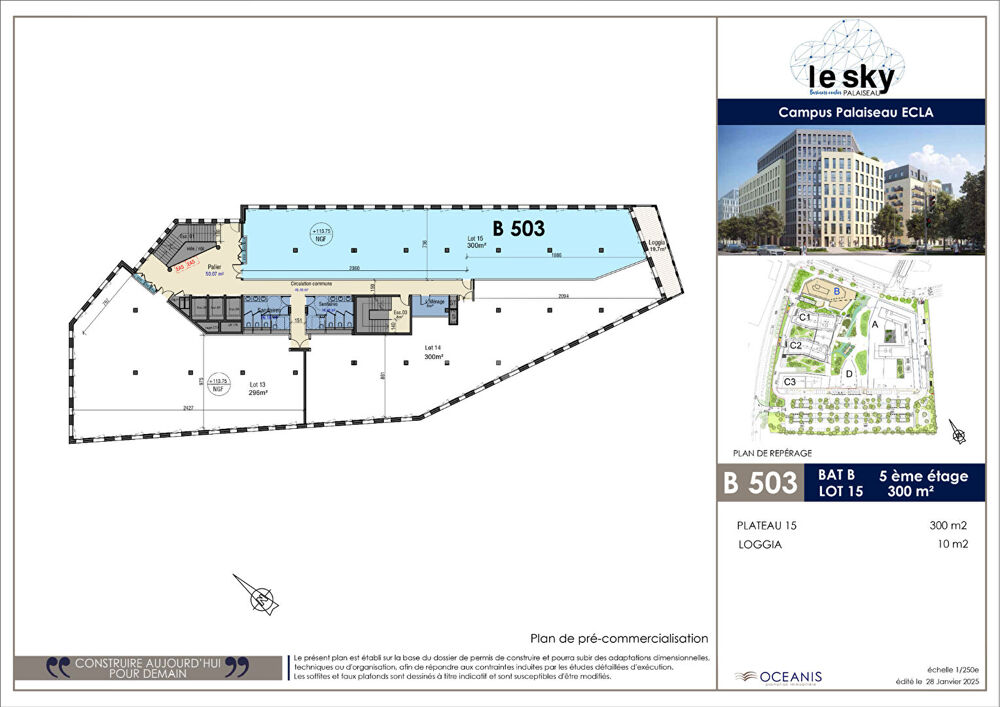   Bureaux d'exception au coeur du quartier Atlantis Palaiseau