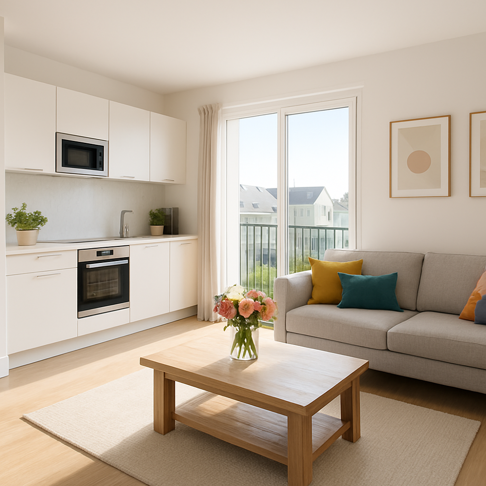 Appartement 2 pièces de 46 m2 (Donville-les-Bains)