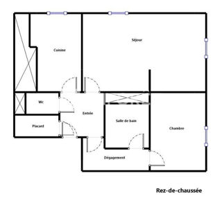  Appartement � vendre 3 pi�ces 55 m�